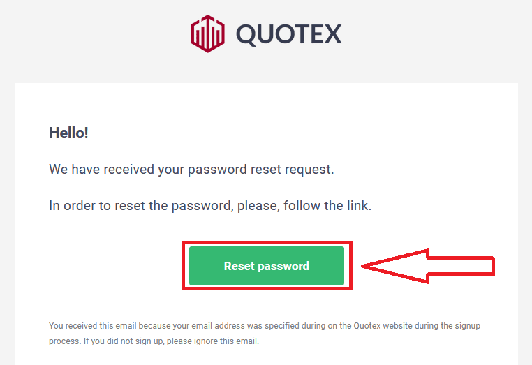 Check Your Email Inbox for the Quotex Password Reset Link