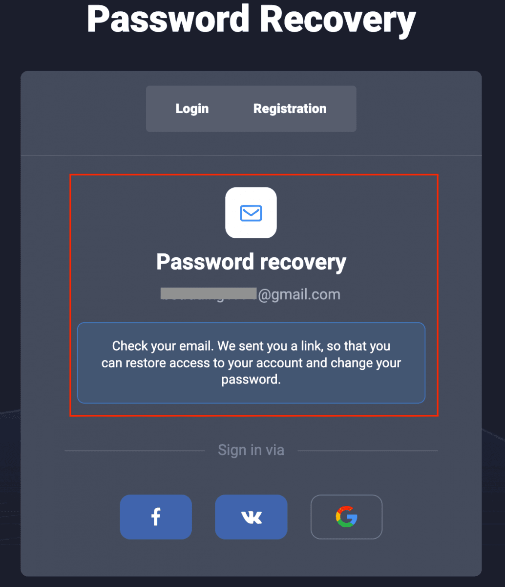 Click “Recover” to Receive Your Quotex Password Reset Link