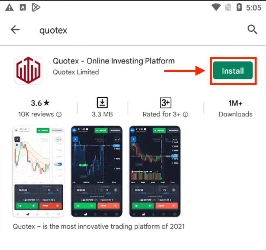 Download the Quotex App