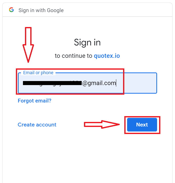 Sign in to your Google account
